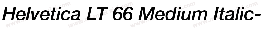 Helvetica LT 66 Medium Italic字体转换